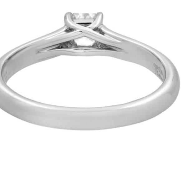 Tiffany & Co Certified Lucida Diamond Engagement Ring E-VS2 Square-Cut - Picture 5 of 7